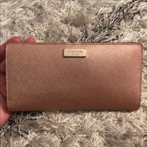 Kate Spade rose gold wallet